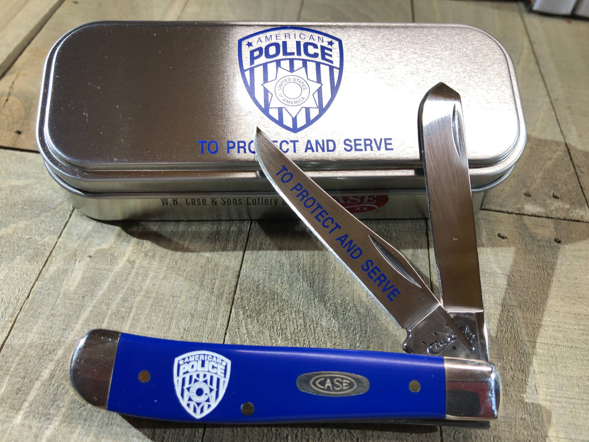 Case Mini Trapper Police – Jj Adams Custom Leather